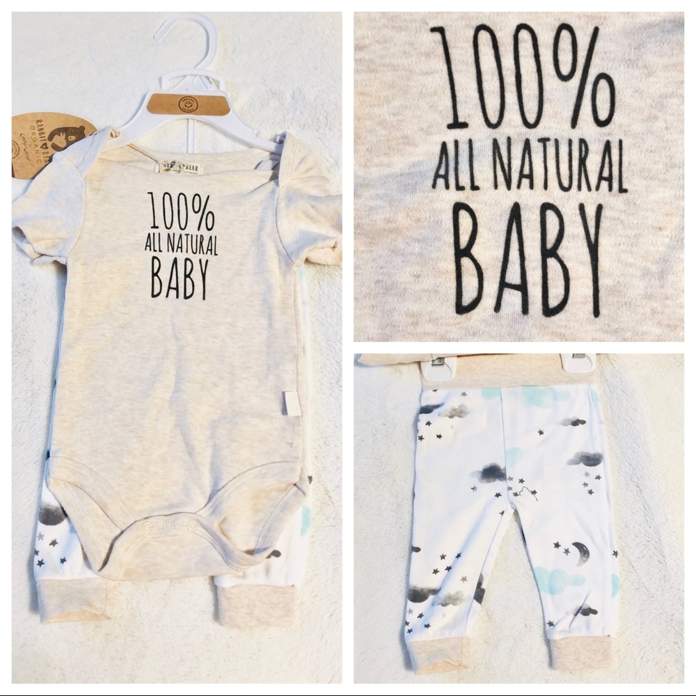 New Emily & Oliver Unisex 2pc Onesie Set